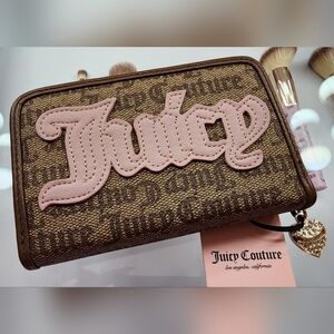 Brown and Pink Juicy Couture Wallet